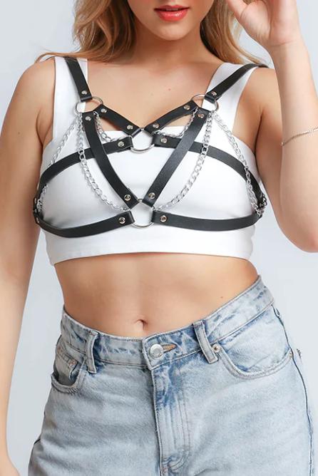 Harness-riem met kettingen, ART2234