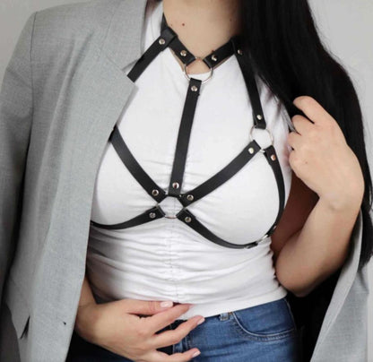 Cinto harness com argolas metálicas, ART2137