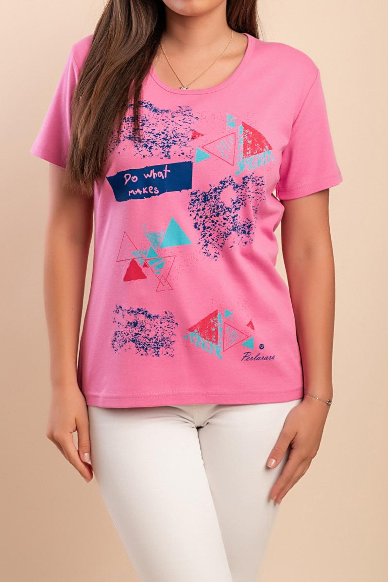 T-shirt de algodão com estampado