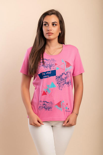T-shirt de algodão com estampado