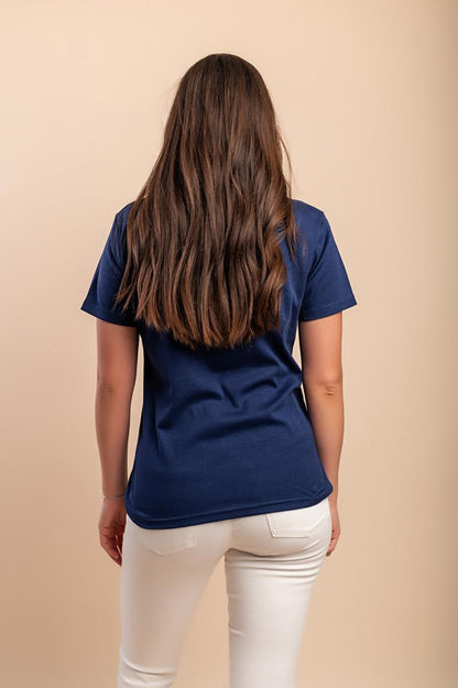 T-shirt di cotone stampata