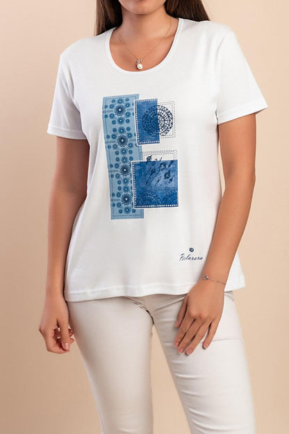 Tricou din bumbac cu imprimeu