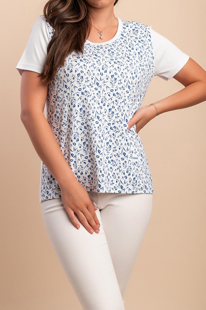 Baumwoll-T-Shirt mit Print