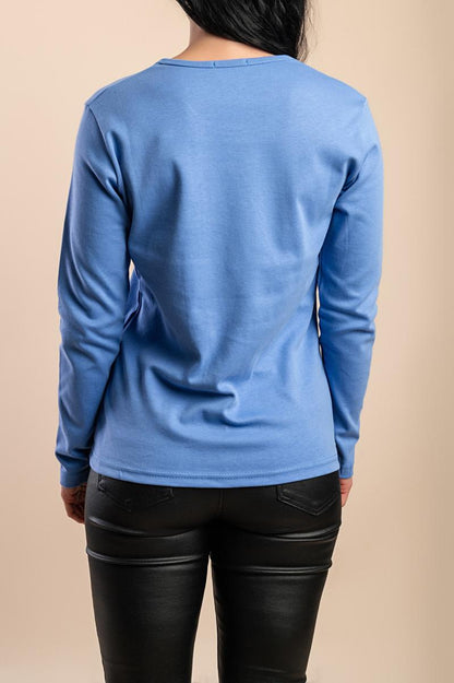 Top in cotone con stampa