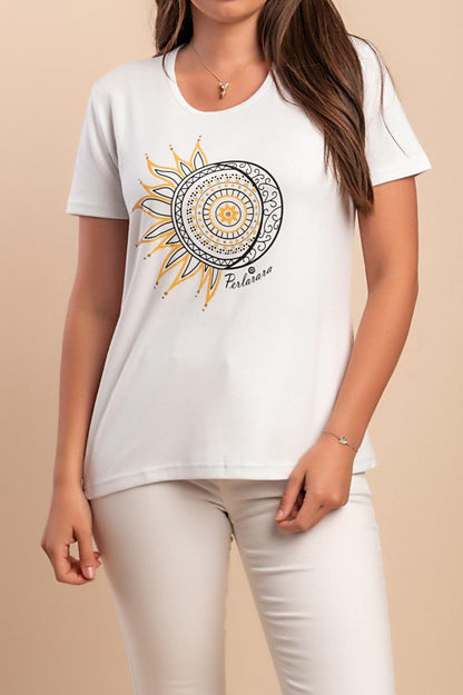Tricou din bumbac cu imprimeu