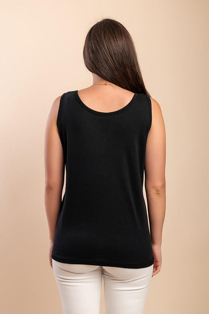 Cotton top with wide straps