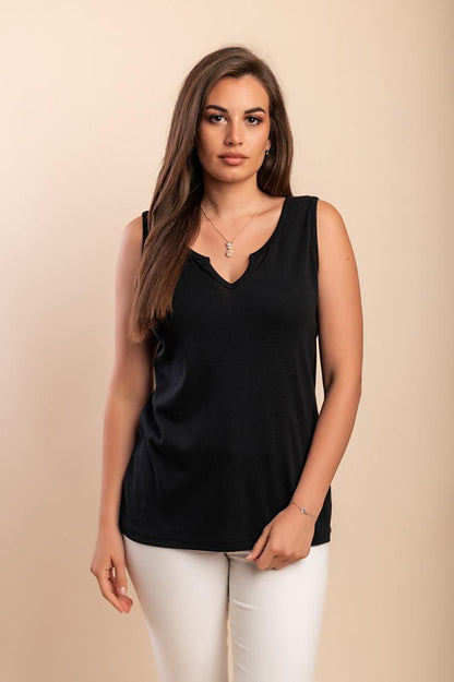 Cotton top with wide straps