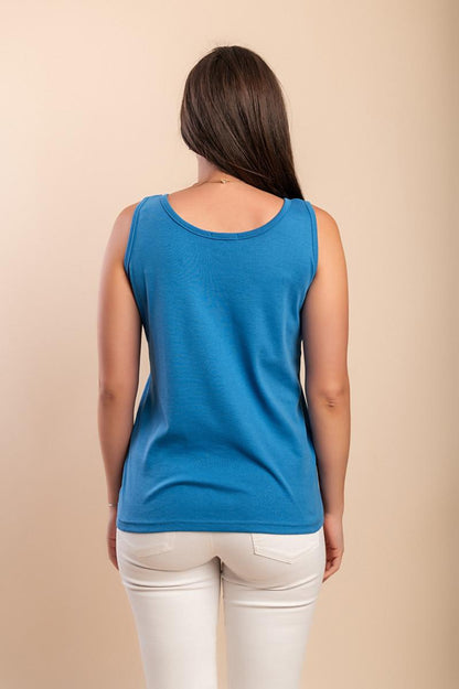 Cotton top with wide straps