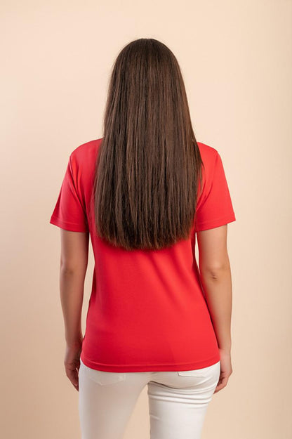 T-shirt de algodão com estampado