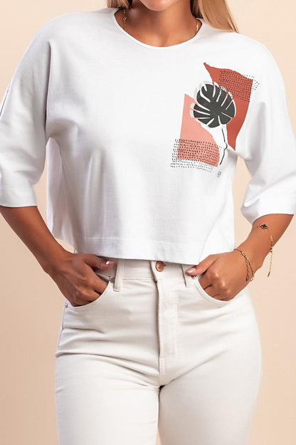 Tricou din bumbac cu imprimeu