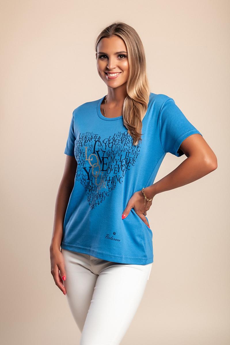 Katoenen T-shirt met print