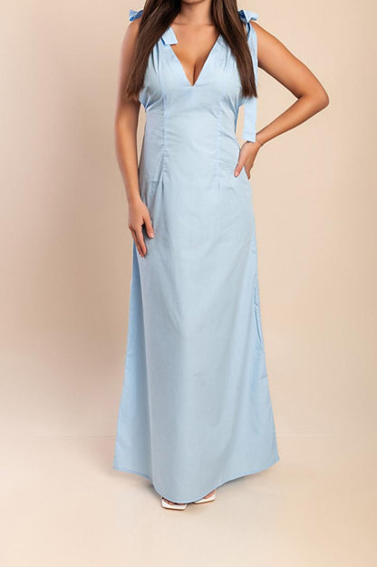 Vestito lungo in cotone