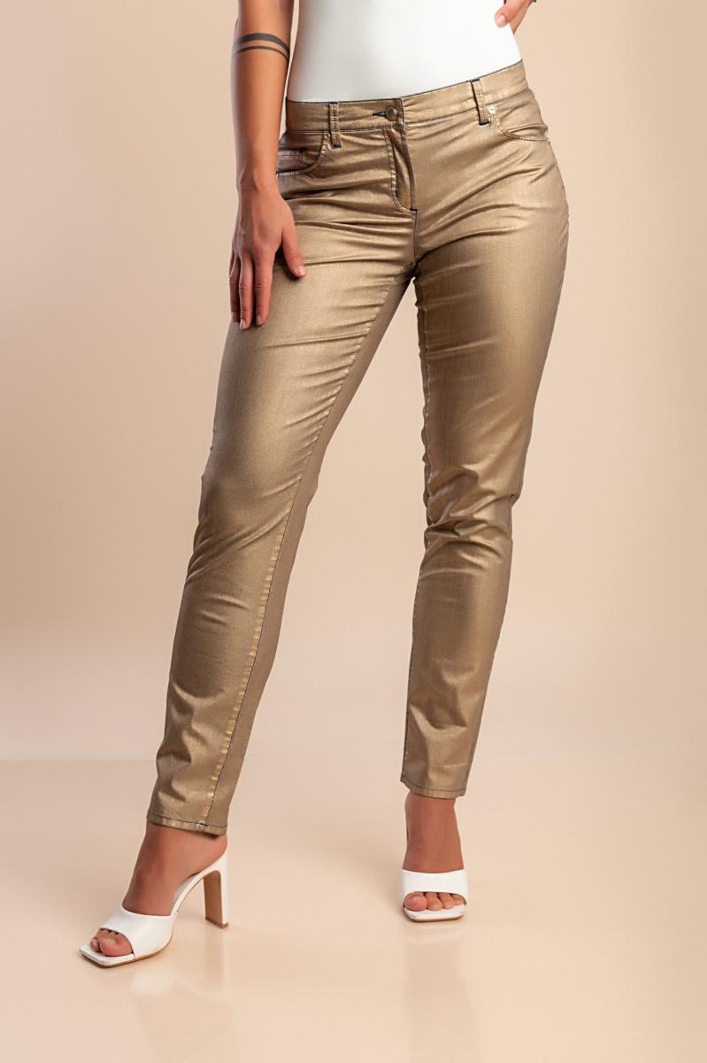 Cotton low-rise pants