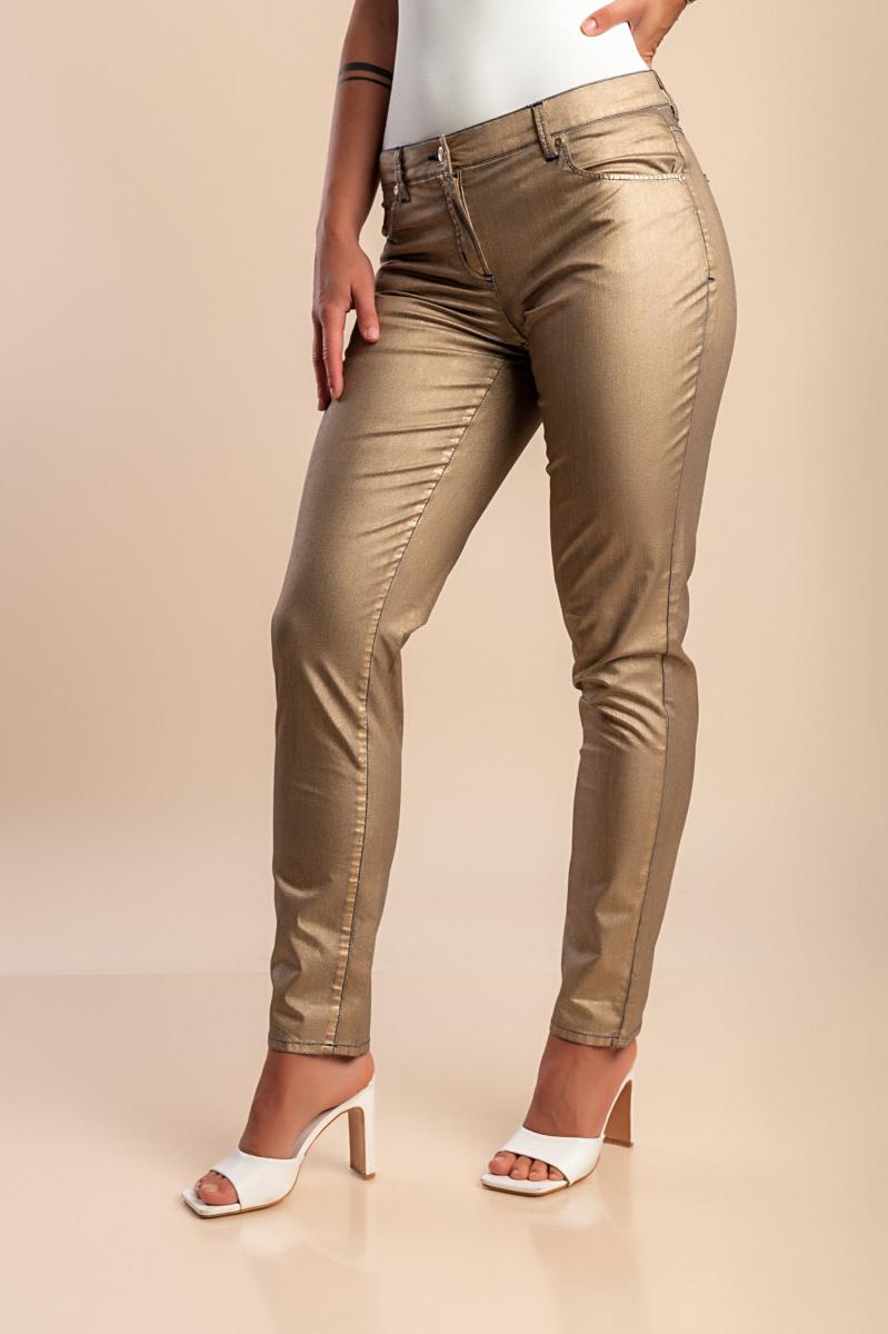 Cotton low-rise pants