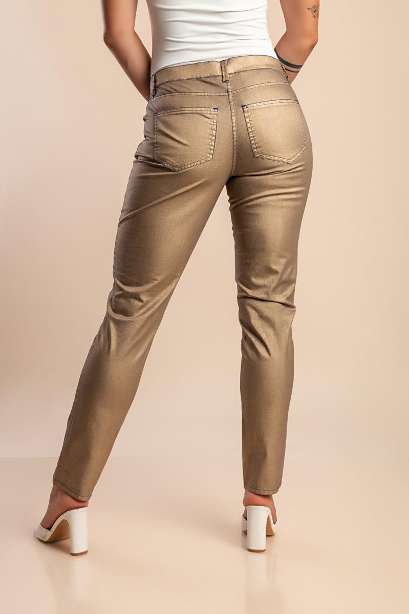 Cotton low-rise pants