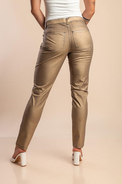 Cotton low-rise pants