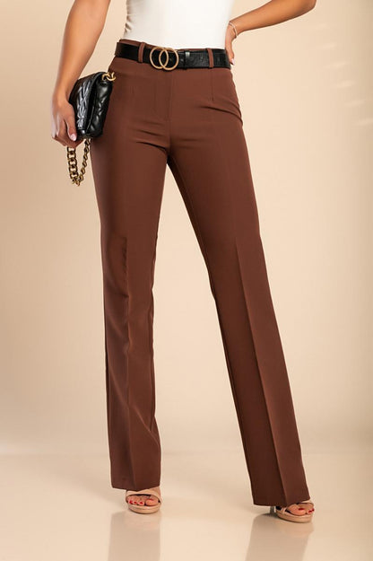 Pantaloni lunghi eleganti con gamba dritta