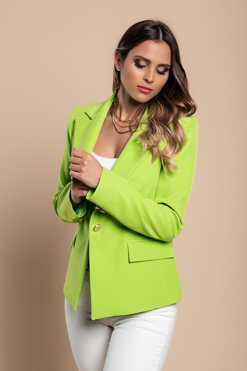 Blazer with classic collar