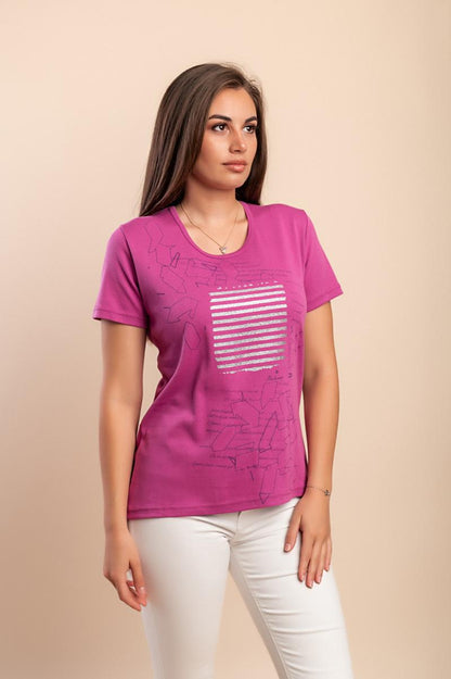 Baumwoll-T-Shirt mit Print