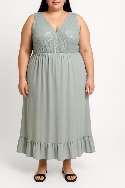 Elegantes Baumwollkleid in großen Größen