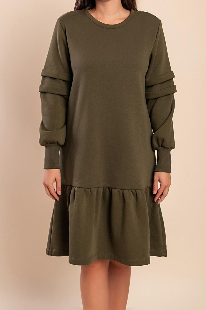 Midi-Kleid aus Baumwolle