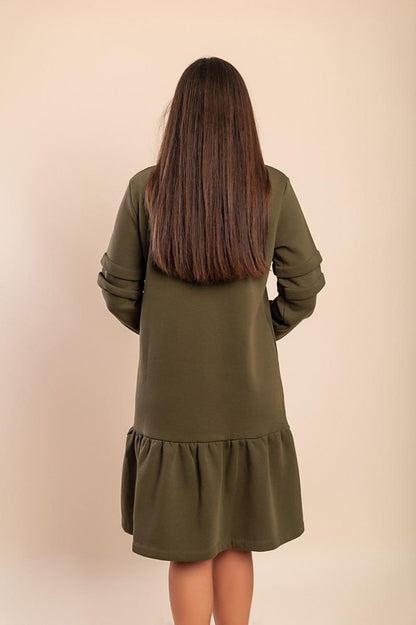 Midi-Kleid aus Baumwolle