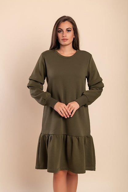 Midi-Kleid aus Baumwolle