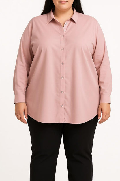 Plus size printed shirt