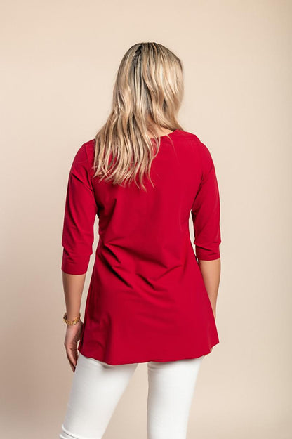 Plus size 3/4 sleeve top