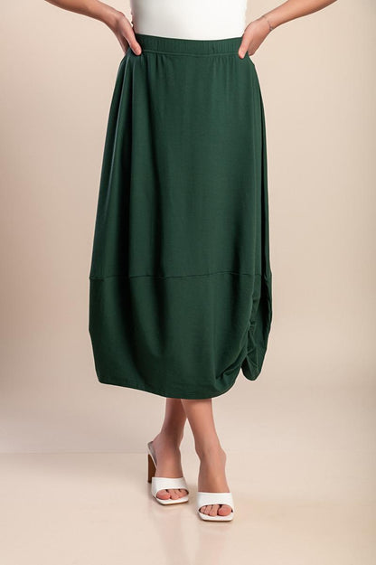 Viscose midi skirt
