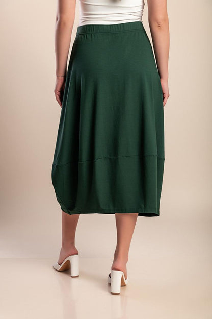 Viscose midi skirt