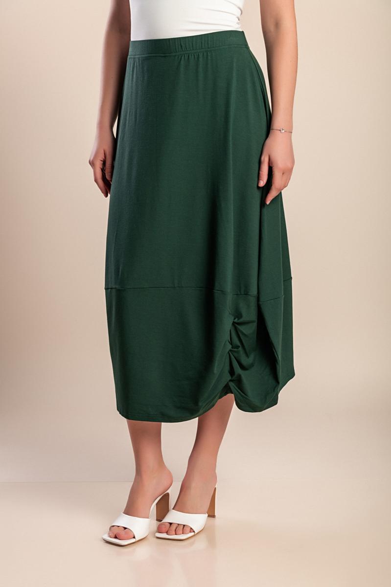 Viscose midi skirt