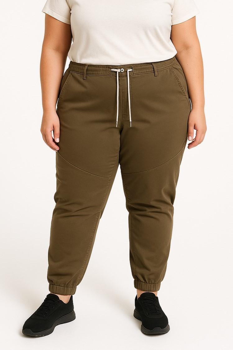 Plus size cotton pants