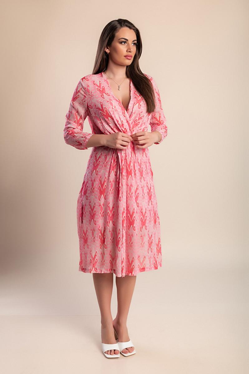 Elegant midi dress with print