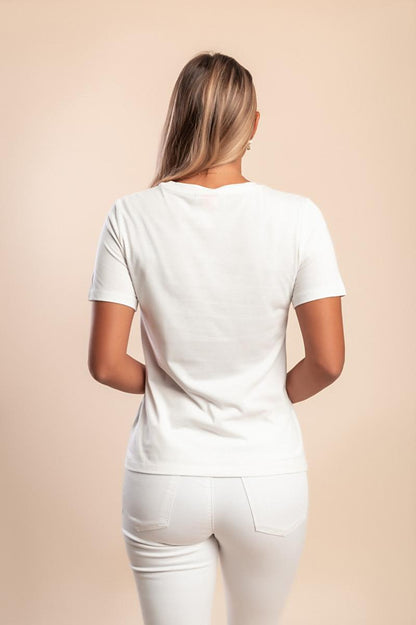 Katoenen T-shirt met print