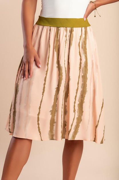Midi skirt with print