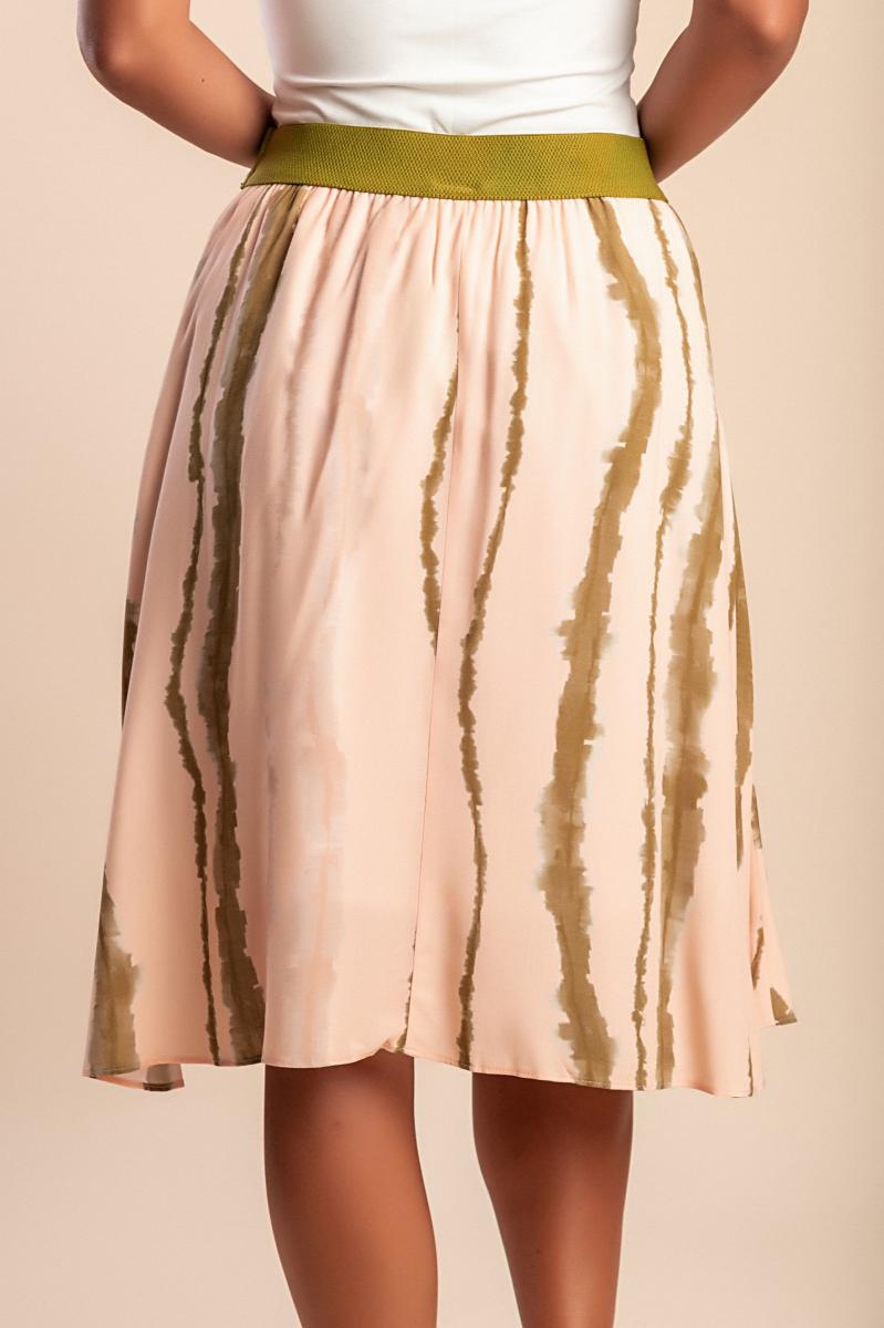 Midi skirt with print