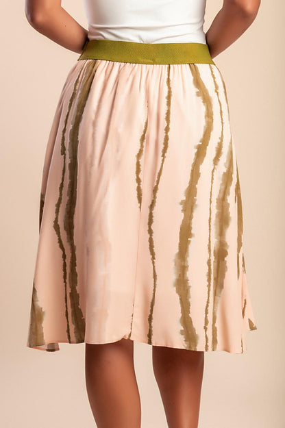 Midi skirt with print