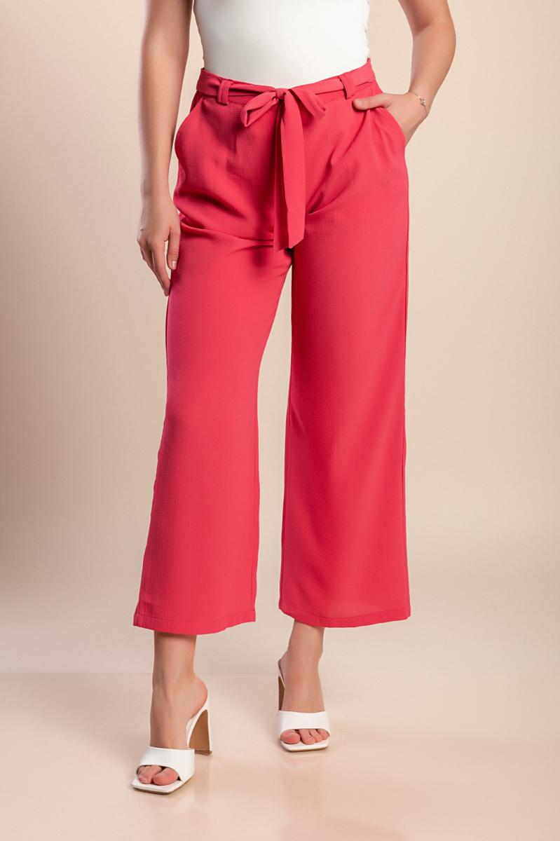 Trousers with belt