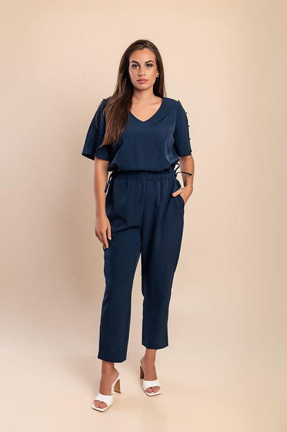 Макси гащеризон с къс ръкав