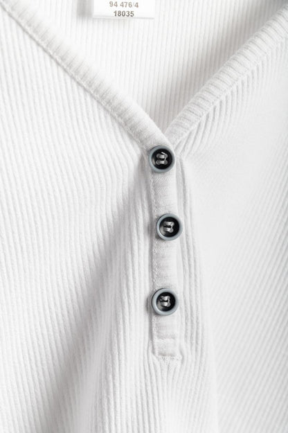 Plus size cotton button-down shirt