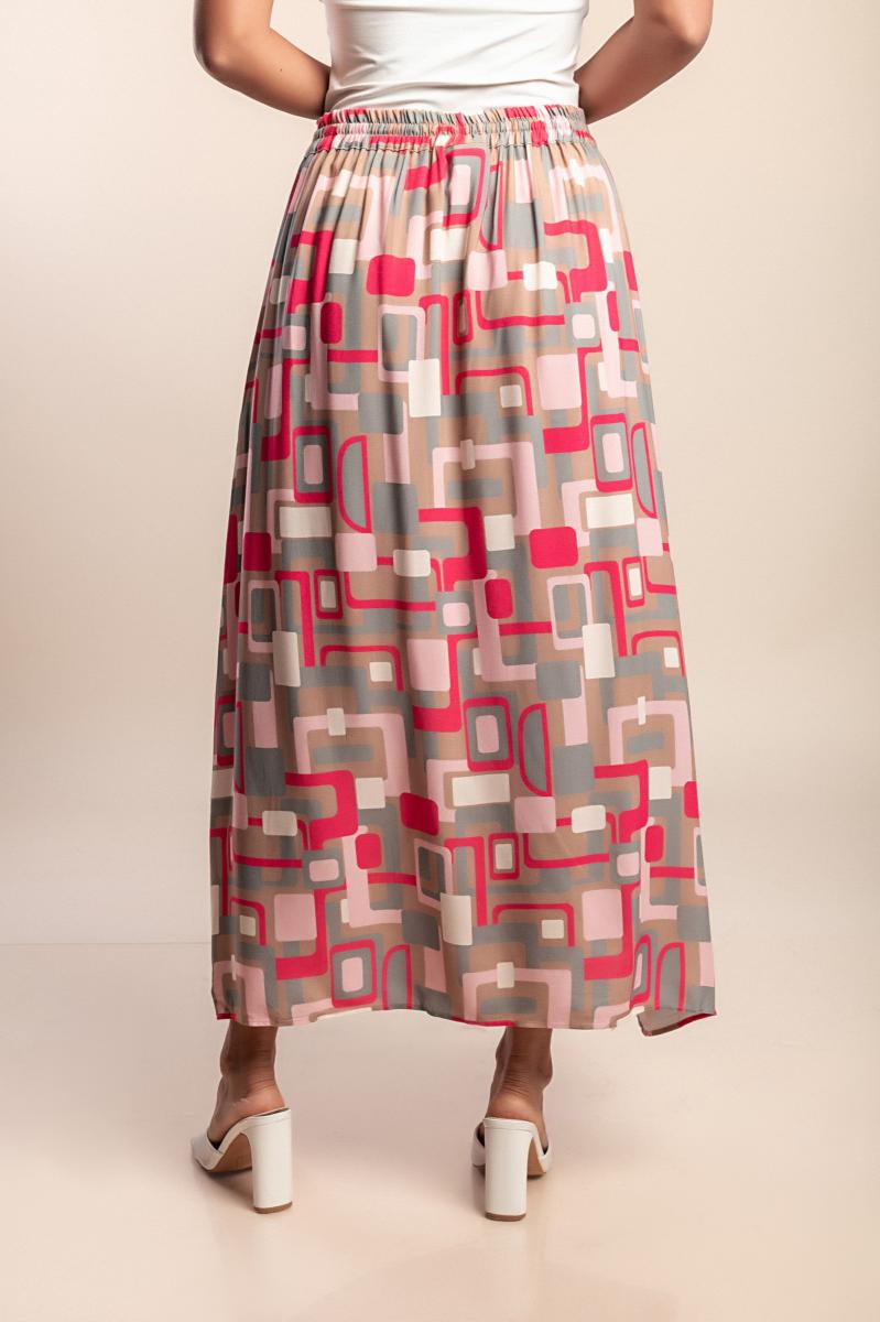 Long skirt with print