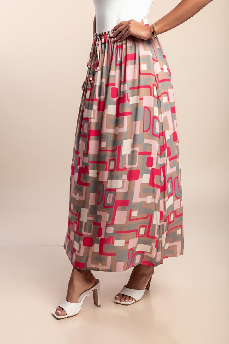 Long skirt with print