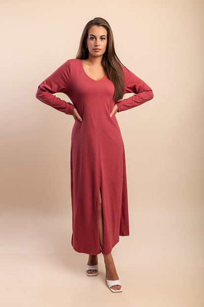 Vestido de algodón de talla grande