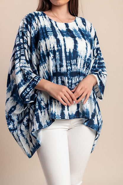 Bluză plus size cu imprimeu