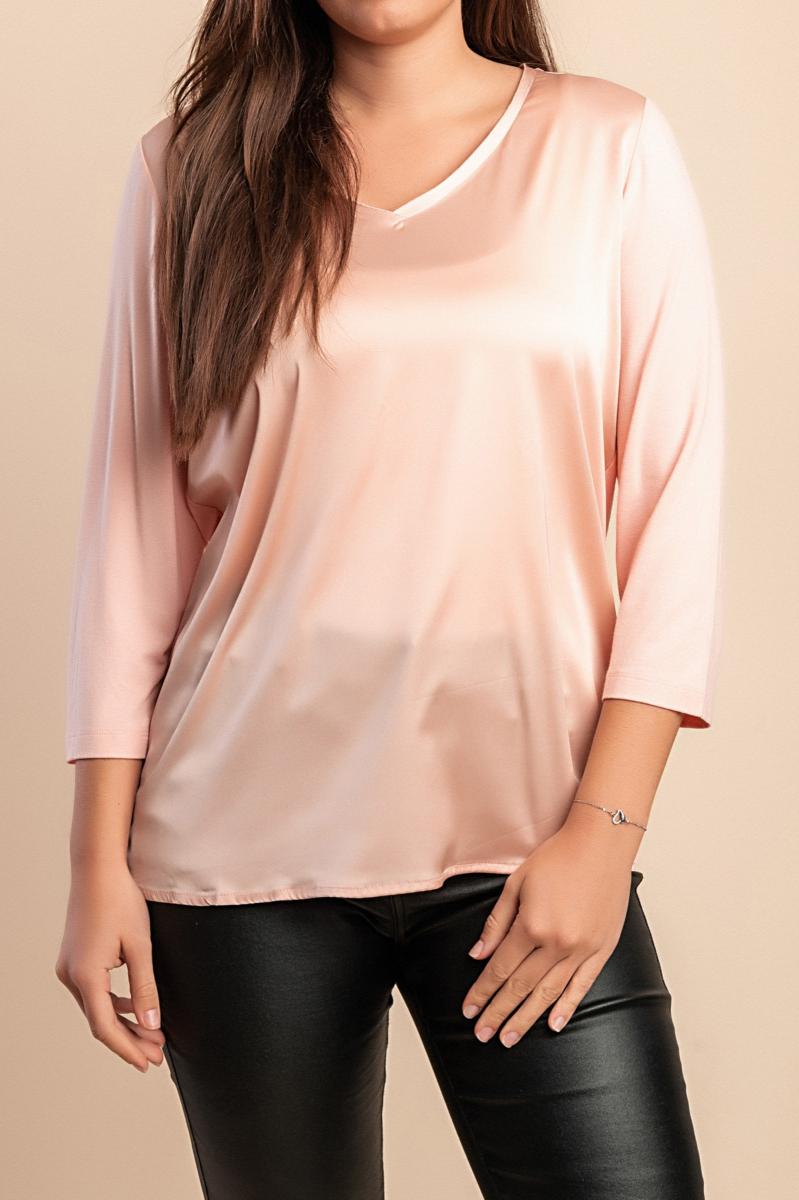 Satin-effect blouse