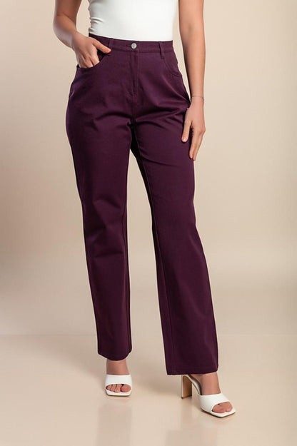 Calças de algodão plus size