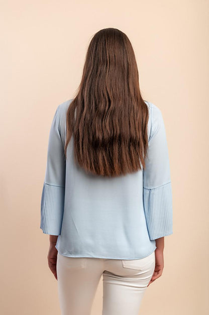 Sweatshirt with pleated detail