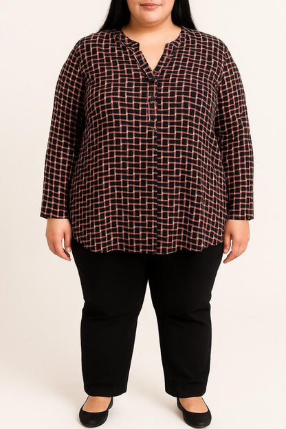 Plus size sweatshirt with print