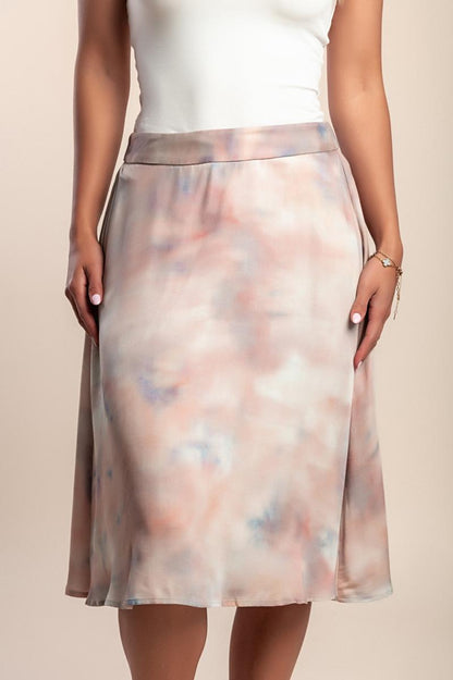Midi skirt with print